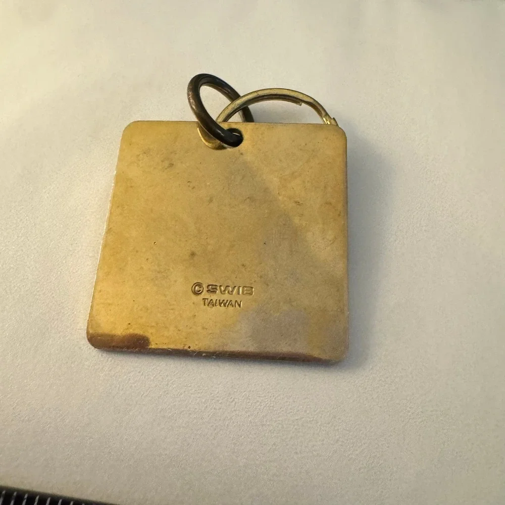 Mackinac Island Michigan Souvenir Keychain Horse and Buggy‎ Vintage Travel